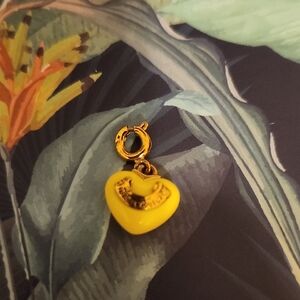 Yellow Heart Charm Pendant
